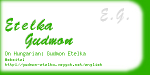 etelka gudmon business card